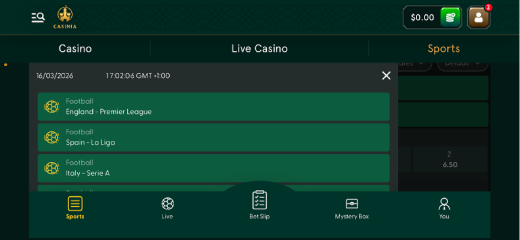 Casinia Online Casino