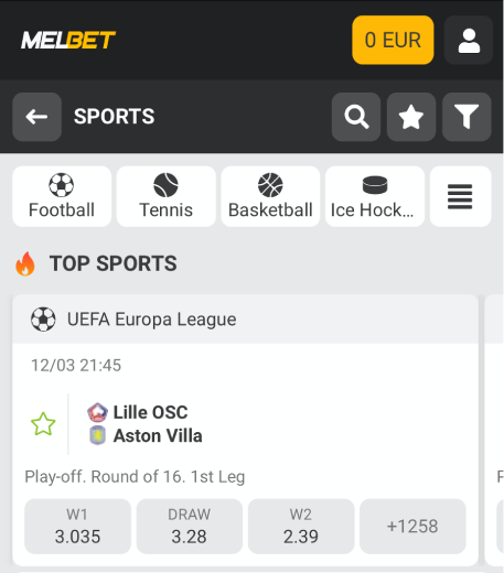 Melbet Online Casino: betting markets