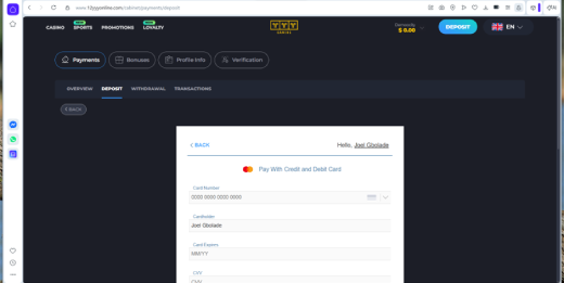 YYY sports payment options