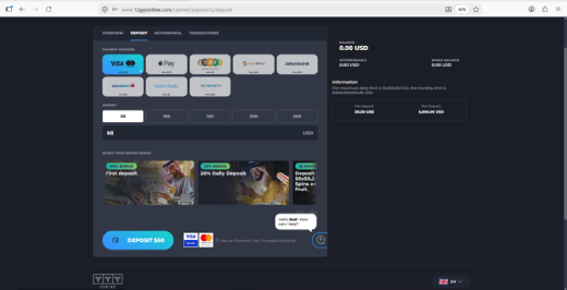 YYY sports payment options